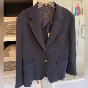 NWT St. John Navy Single-Breasted Blazer